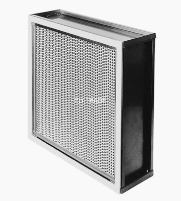 Glassfiber High Temperature HEPA Filter With SS Frame And Alluminum Separators