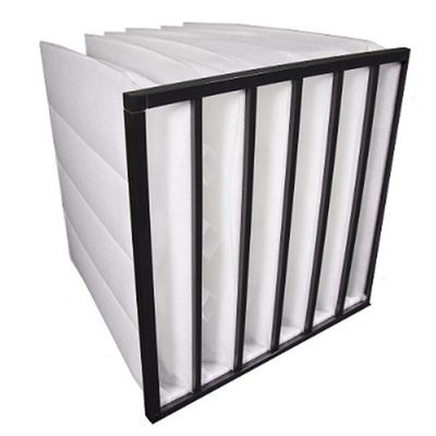 450Pa F7 HVAC Pocket Air Filter For Spray Booth Synthetic Fiber