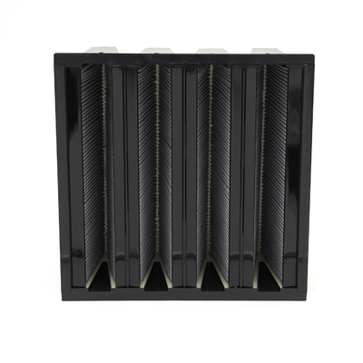 Chemical HEPA V Bank Filter Carbon Activated ABS Plastic Frame