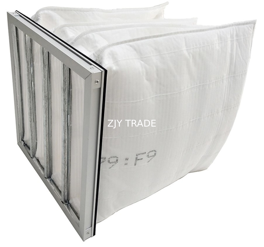 Practical 600Pa Synthetic Bag Filter , M5 M6 Multipurpose Glass Fiber Air Filter