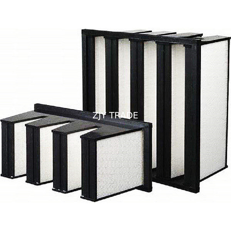 Galvanized Steel V Bank Filter Multi Layer For Gas Turbine Engines