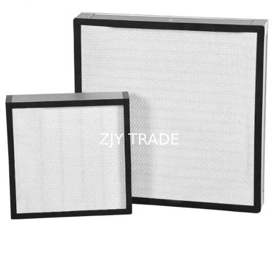 Galvanized Pleated Filter Element H13 HEPA Glass Fiber Media